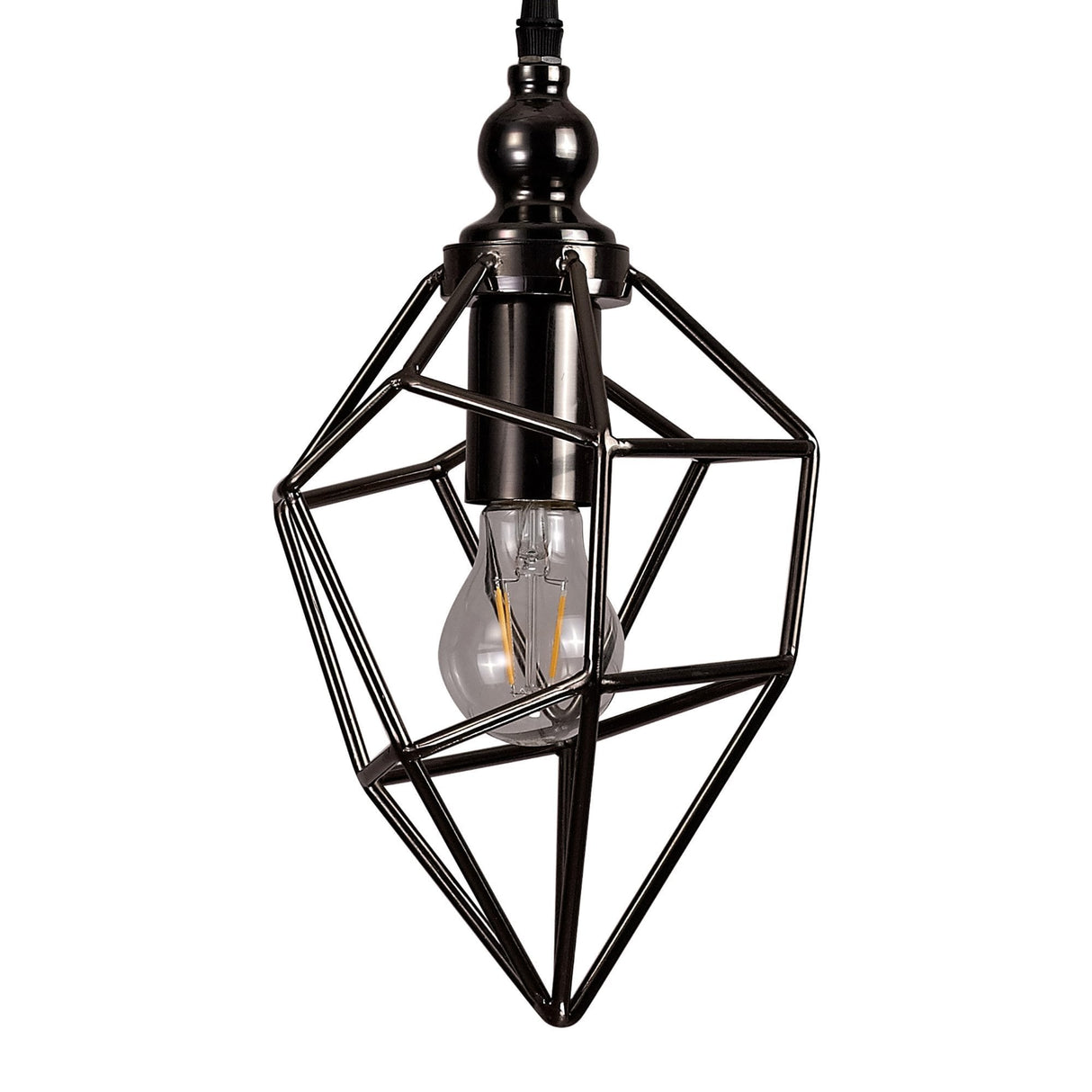 Elegant Black Nickel Pendant Light with Adjustable Drop