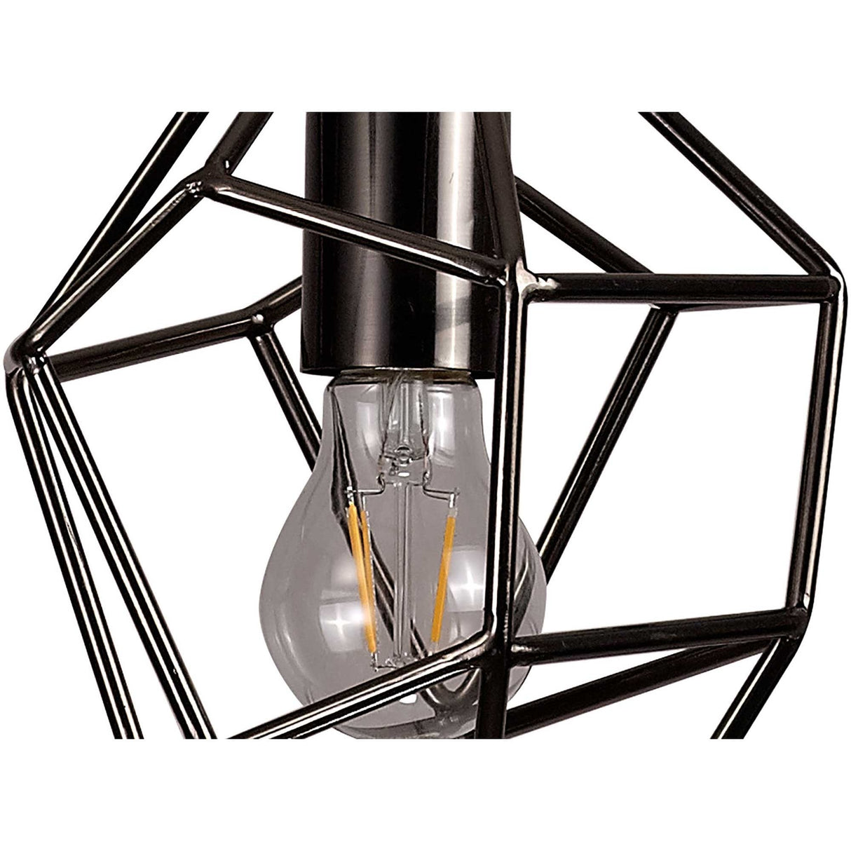 Elegant Black Nickel Pendant Light with Adjustable Drop