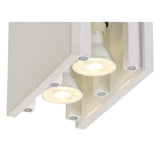 Contemporary Dual GU10 Spotlight Fixture - Customizable White Gypsum Finish