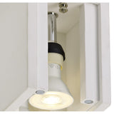 Contemporary Dual GU10 Spotlight Fixture - Customizable White Gypsum Finish