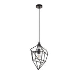Sleek Black Nickel Pendant Light, 1 x E27 Socket