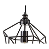 Sleek Black Nickel Pendant Light, 1 x E27 Socket