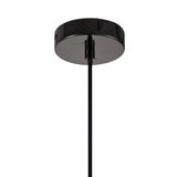 Sleek Black Nickel Pendant with Adjustable Drop