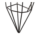 Sleek Black Nickel Pendant with Adjustable Drop