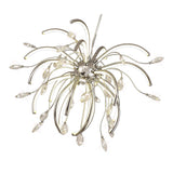 Luminous Halo: 20-LED Polished Chrome Pendant Light, Warm Glow, 3-Year Warranty