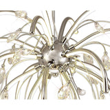 Luminous Halo: 20-LED Polished Chrome Pendant Light, Warm Glow, 3-Year Warranty