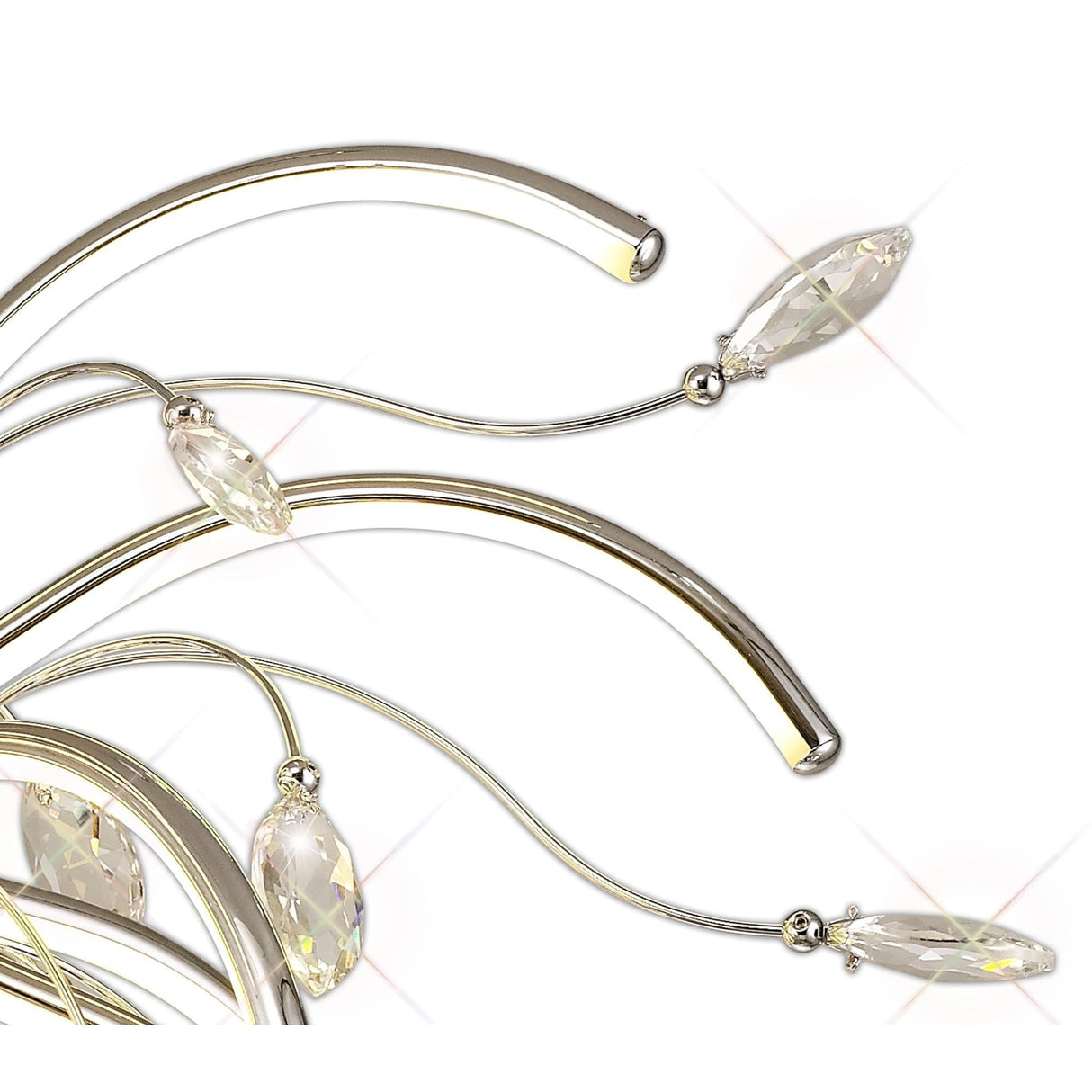 Luminous Halo: 20-LED Polished Chrome Pendant Light, Warm Glow, 3-Year Warranty