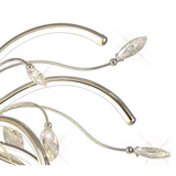 Luminous Halo: 20-LED Polished Chrome Pendant Light, Warm Glow, 3-Year Warranty