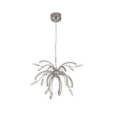 Medium Polished Chrome Pendant, 12 x 2.5W Integrated LED, Warm White 3000K, Elegant Opal Shade, 1243lm, 3-Year Warranty