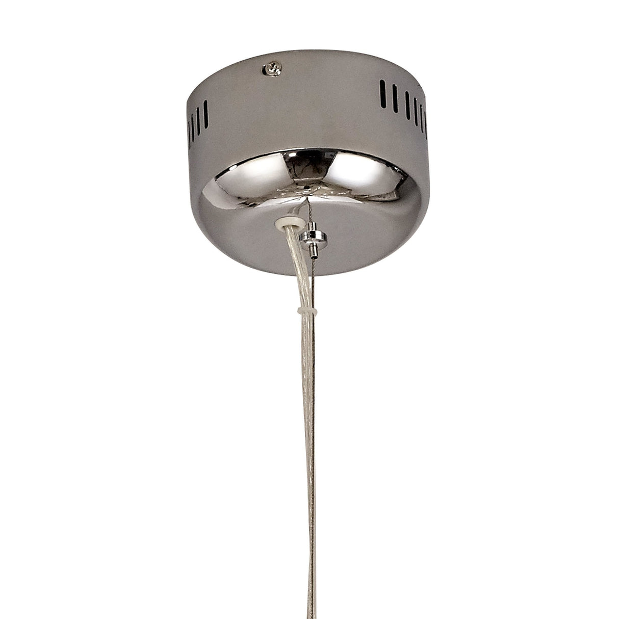 Medium Polished Chrome Pendant, 12 x 2.5W Integrated LED, Warm White 3000K, Elegant Opal Shade, 1243lm, 3-Year Warranty