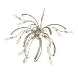 Medium Polished Chrome Pendant, 12 x 2.5W Integrated LED, Warm White 3000K, Elegant Opal Shade, 1243lm, 3-Year Warranty