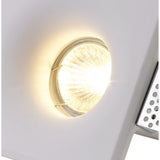 Sleek White Paintable Square Recessed Spotlight with GU10 Compatibility