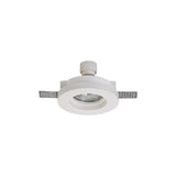 White Paintable Round Recessed Spotlight with GU10 Compatibility, 103mm Cut-Out