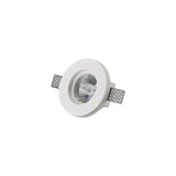 White Paintable Round Recessed Spotlight with GU10 Compatibility, 103mm Cut-Out
