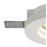 White Paintable Round Recessed Spotlight with GU10 Compatibility, 103mm Cut-Out