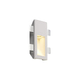 Contemporary Recessed Gypsum Wall Lamp, GU10 Compatible, Paintable White Finish