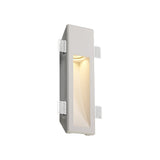 Modern White Gypsum Recessed Wall Lamp, Customizable Finish, GU10 Compatible