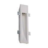 Sleek White Paintable Gypsum Recessed Wall Lamp, GU10 Compatible