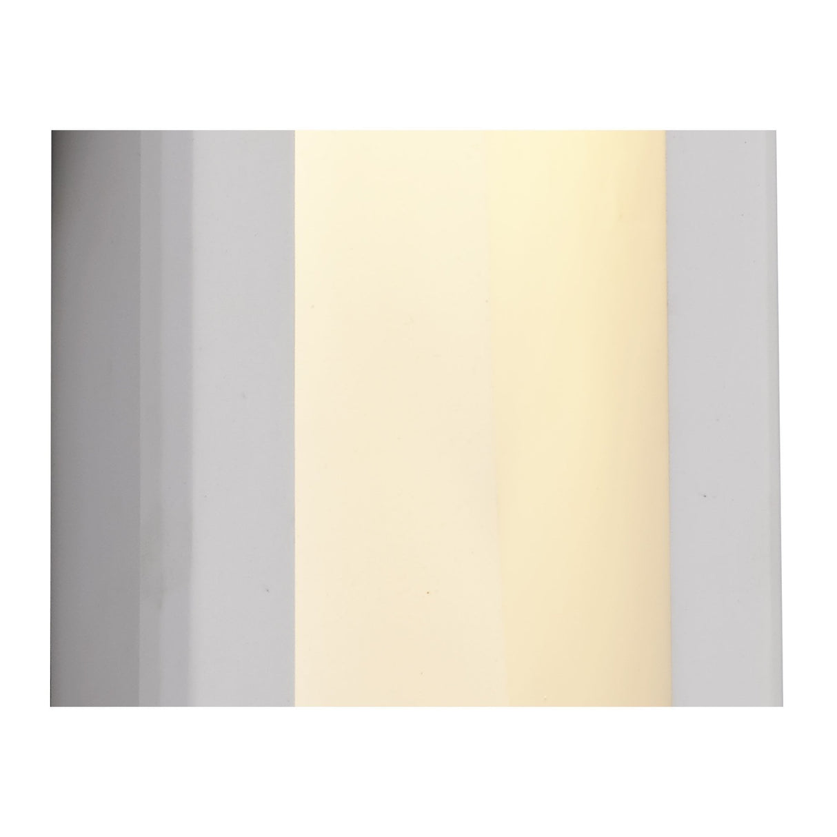 Sleek White Paintable Gypsum Recessed Wall Lamp, GU10 Compatible