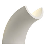 Modern Gypsum Wall Uplighter, Integrated LED, Warm White, Paintable Finish, 3-Year Warranty