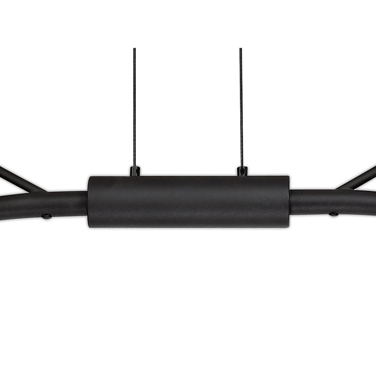 16-Light Linear Chandelier, Integrated 3W LEDs, Warm White 3000K, 2640 Lumens, Black with Antique Brass Accents, 3-Year Warranty