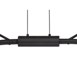 16-Light Linear Chandelier, Integrated 3W LEDs, Warm White 3000K, 2640 Lumens, Black with Antique Brass Accents, 3-Year Warranty