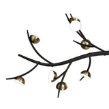 16-Light Linear Chandelier, Integrated 3W LEDs, Warm White 3000K, 2640 Lumens, Black with Antique Brass Accents, 3-Year Warranty