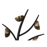Elegant 5-Light Wall Fixture, 3W LED, 3000K, 825lm, Black & Antique Brass Finish, 3-Year Warranty