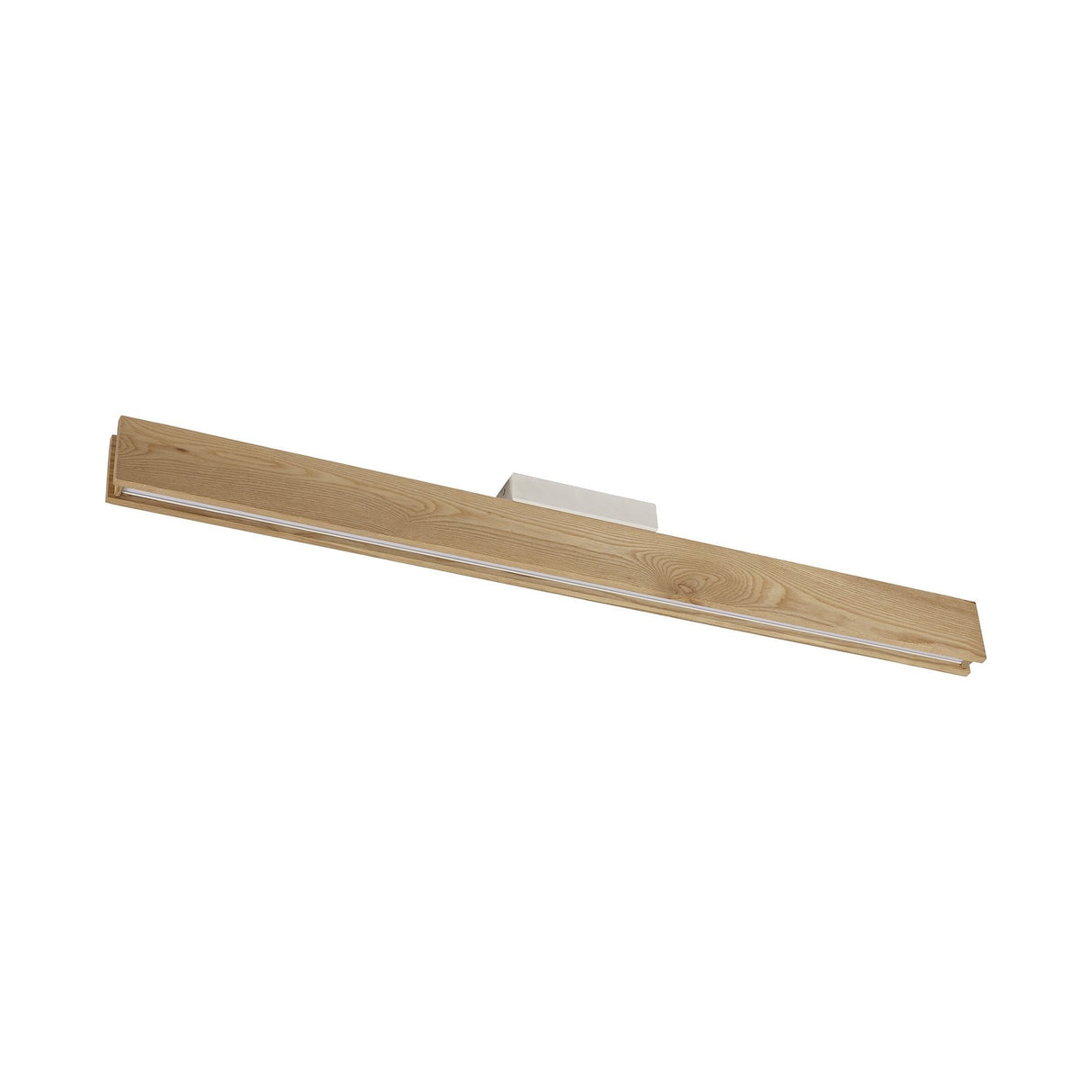 Oak Finish Ceiling Light Fixture, 36W LED, Warm White, 1528lm, Matte White Accents, 3-Year Warranty
