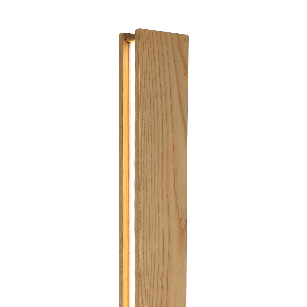 Elegant Medium Oak LED Floor Lamp with Frosted Shade, 3000K Warm White, 3-Year Warranty