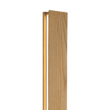 Elegant Medium Oak LED Floor Lamp with Frosted Shade, 3000K Warm White, 3-Year Warranty