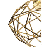 Elegant Polished Brass Flush Ceiling Light Fixture with E27 Socket