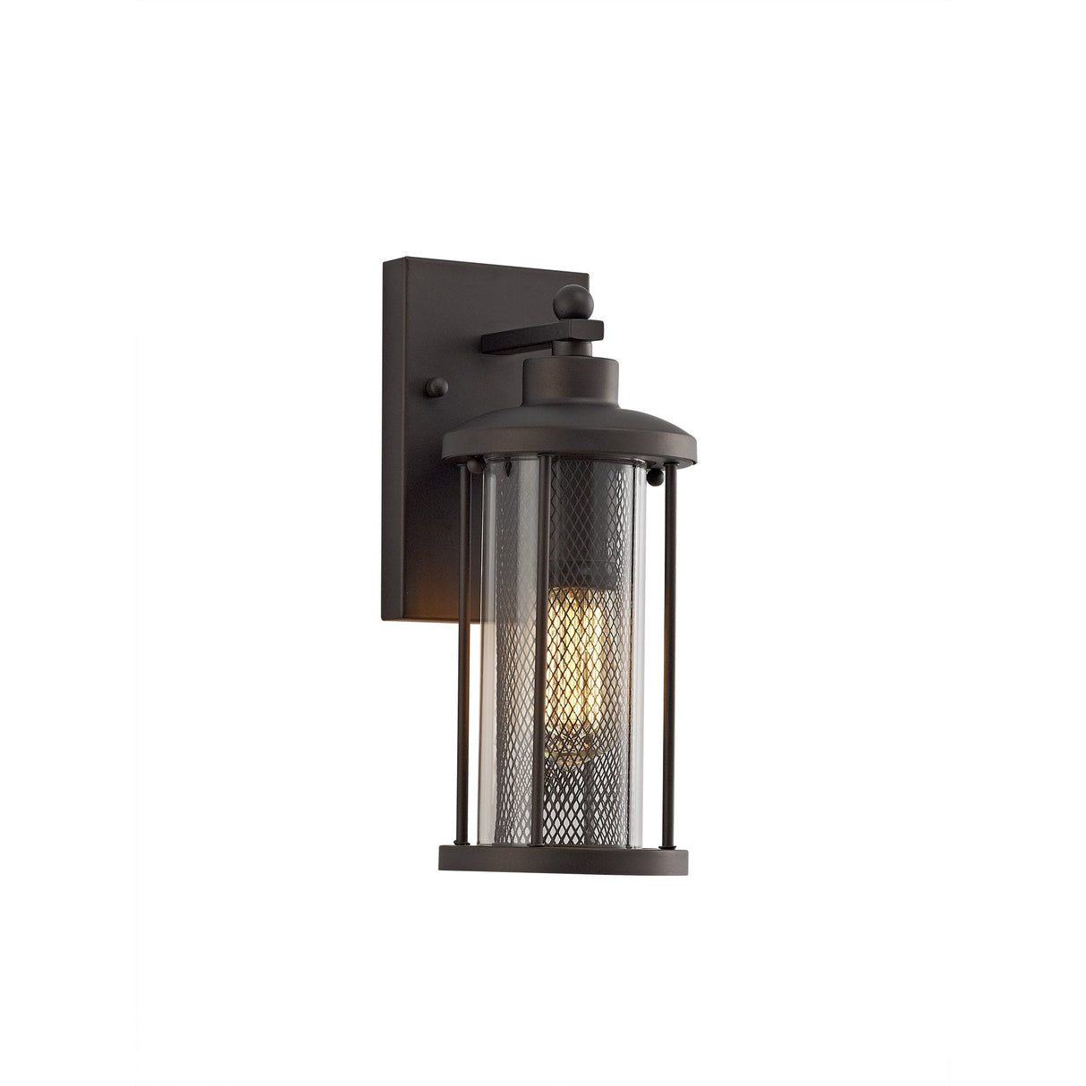 Antique Bronze Wall Lantern with Clear Glass - IP54, 2-Year Warranty, E27 Base
