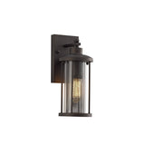 Antique Bronze Wall Lantern with Clear Glass - IP54, 2-Year Warranty, E27 Base