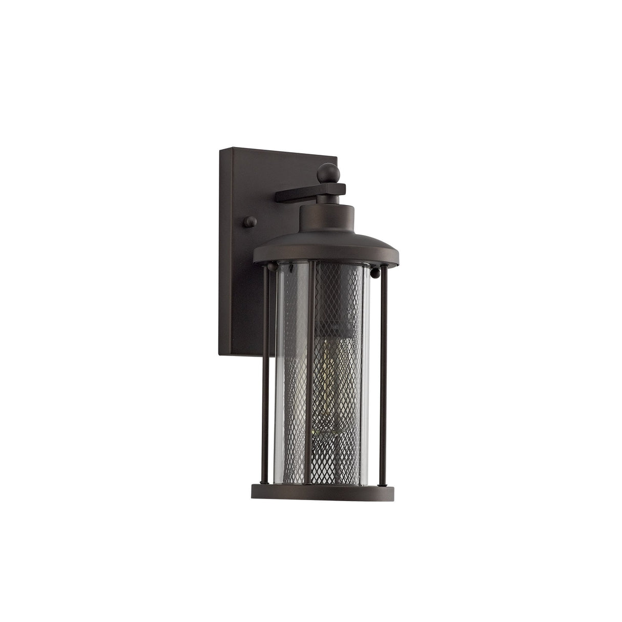 Antique Bronze Wall Lantern with Clear Glass - IP54, 2-Year Warranty, E27 Base