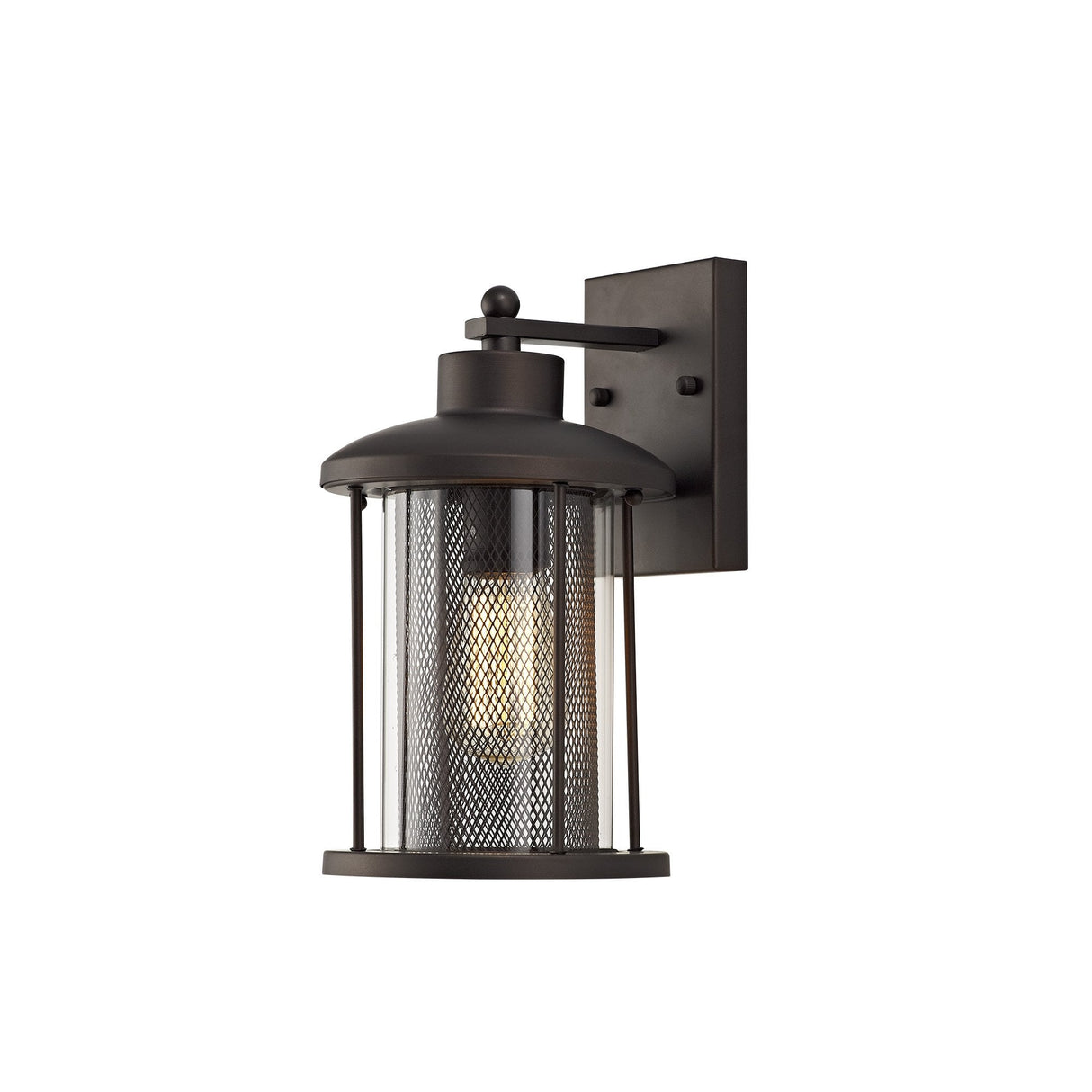 Antique Bronze Wall Lantern with Clear Glass, E27 Socket, IP54, 2-Year Warranty