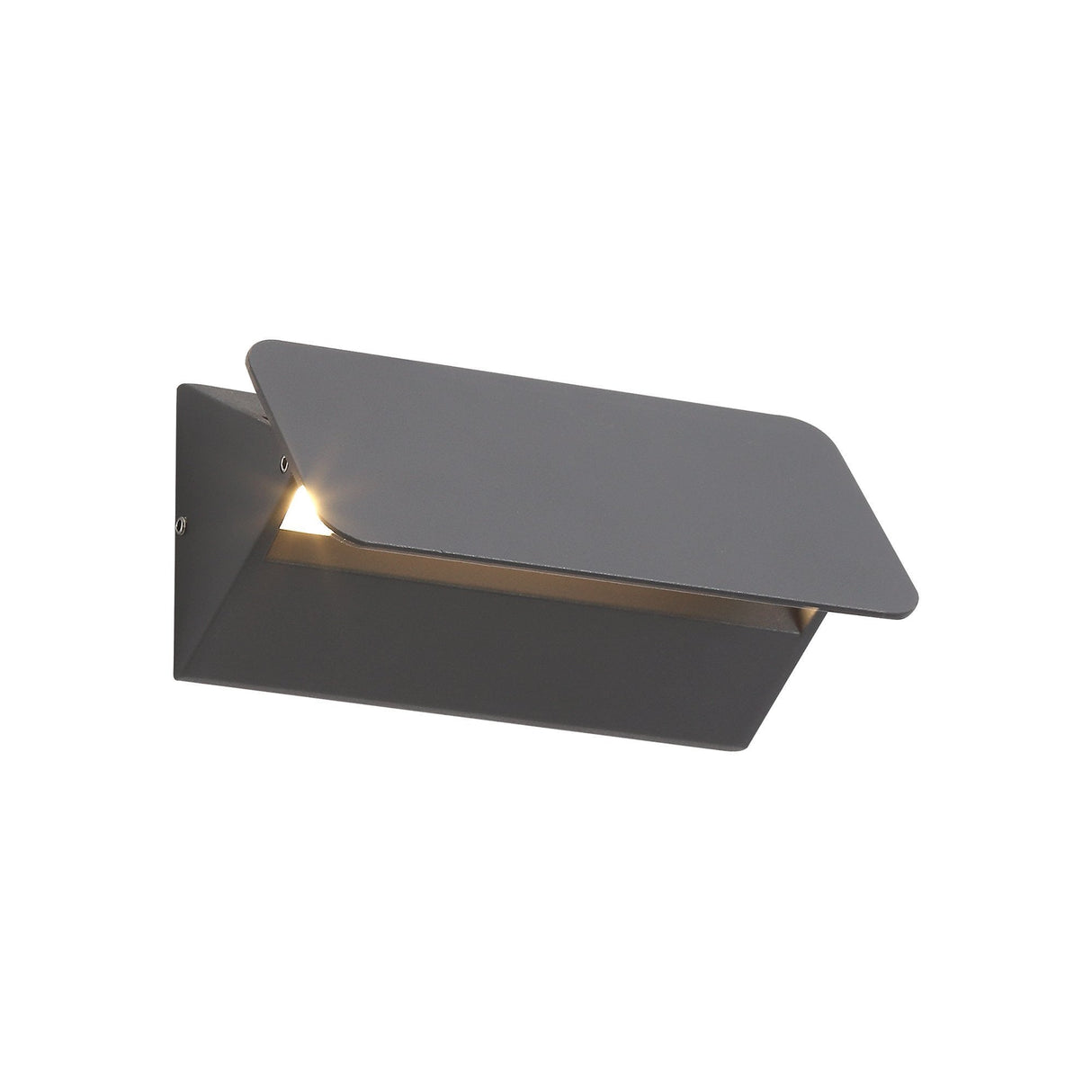 Dual Beam Anthracite LED Wall Lamp, 5W, 3000K, 190lm, IP54, 3-Year Warranty