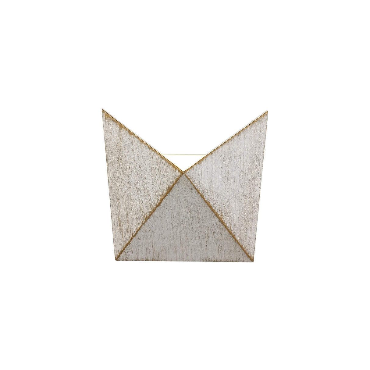 Contemporary Wall Lamp, 7W LED, Warm Glow 3000K, 610lm, IP54, White and Gold Finish, 3-Year Warranty