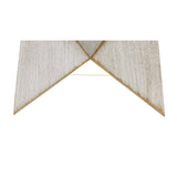 Contemporary Wall Lamp, 7W LED, Warm Glow 3000K, 610lm, IP54, White and Gold Finish, 3-Year Warranty