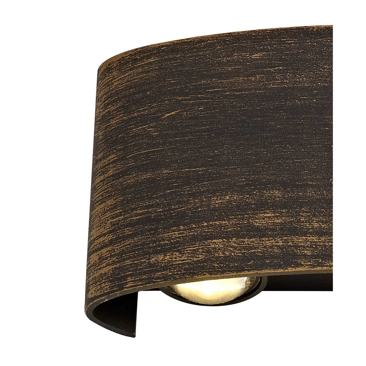 Dual Tone Up & Down LED Wall Light, 6W Total, Warm White, IP54, Black & Gold Finish, 3-Year Warranty