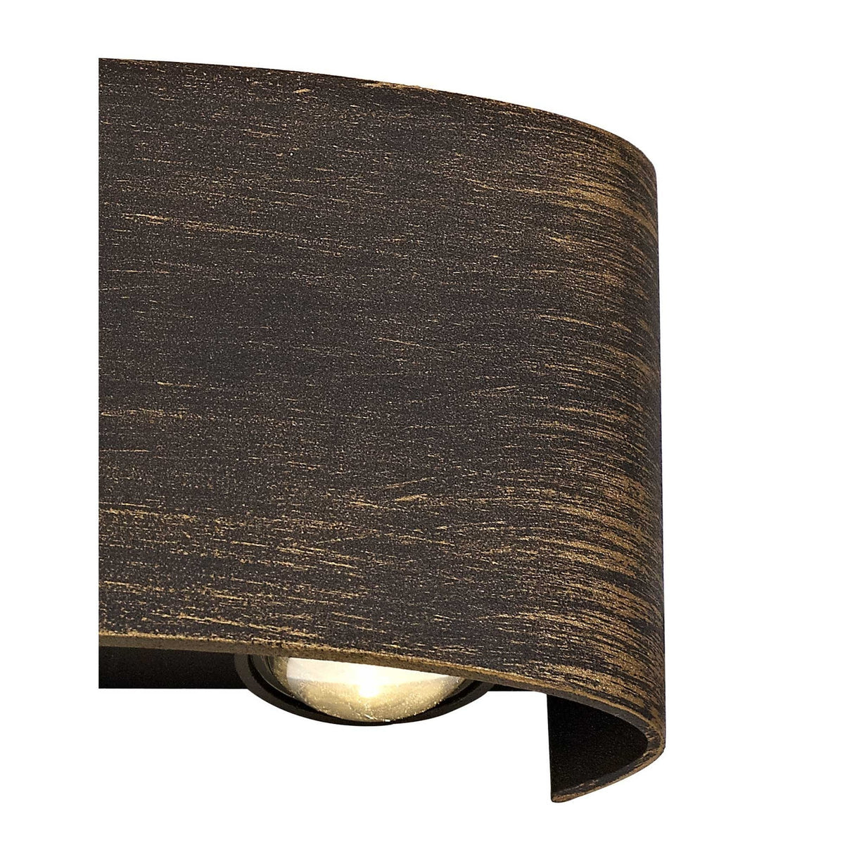 Dual Tone Up & Down LED Wall Light, 6W Total, Warm White, IP54, Black & Gold Finish, 3-Year Warranty