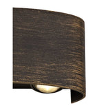 Dual Tone Up & Down LED Wall Light, 6W Total, Warm White, IP54, Black & Gold Finish, 3-Year Warranty