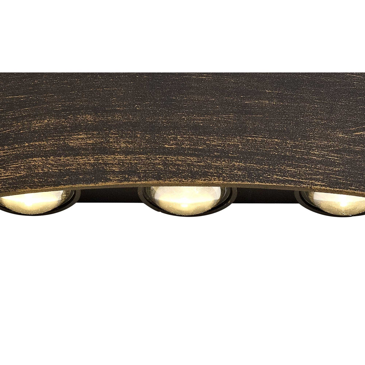Dual Tone Up & Down LED Wall Light, 6W Total, Warm White, IP54, Black & Gold Finish, 3-Year Warranty