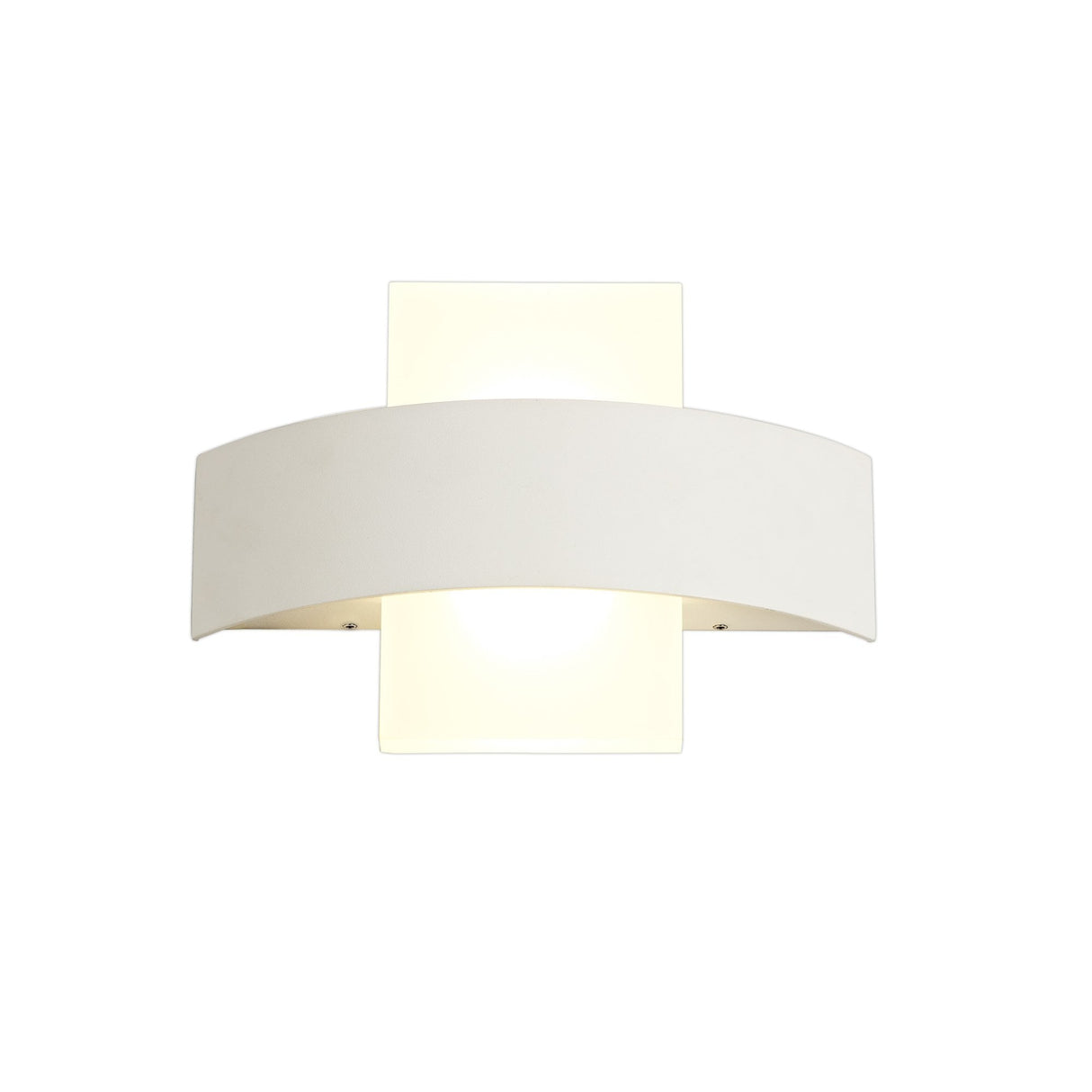 Dual Beam LED Wall Lamp, 10W Total, 3000K Warm Light, IP54, Sand White Finish, 3-Year Warranty