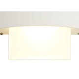 Dual Beam LED Wall Lamp, 10W Total, 3000K Warm Light, IP54, Sand White Finish, 3-Year Warranty