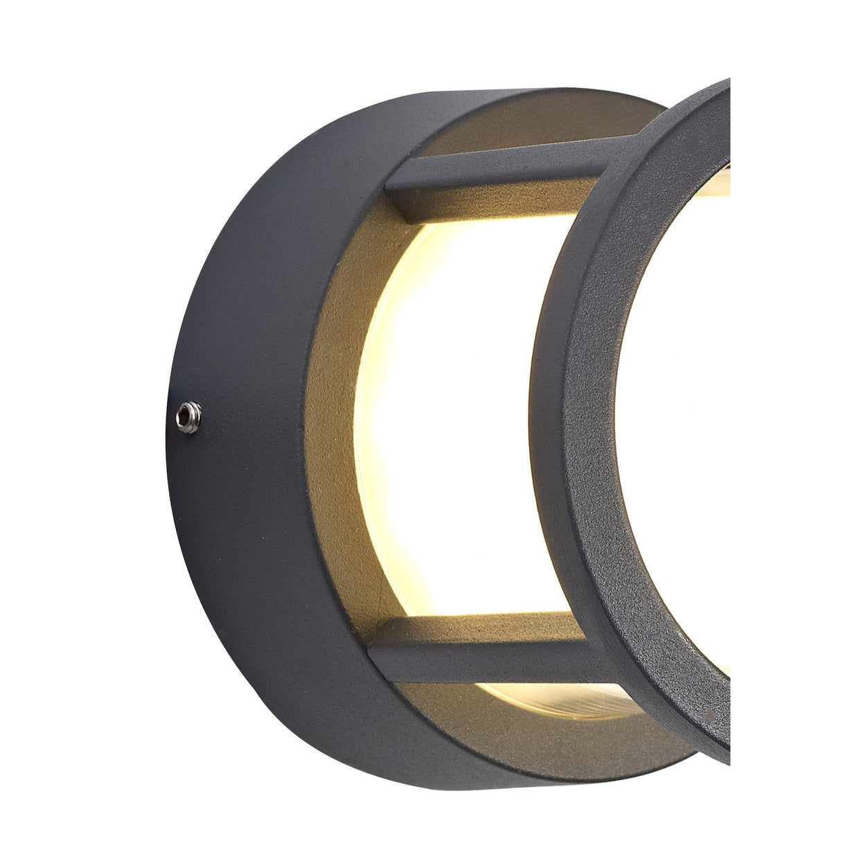 Elegant Round LED Downlight, 6W, 3000K Warm White, 360lm, IP54, Anthracite Finish, 3-Year Warranty
