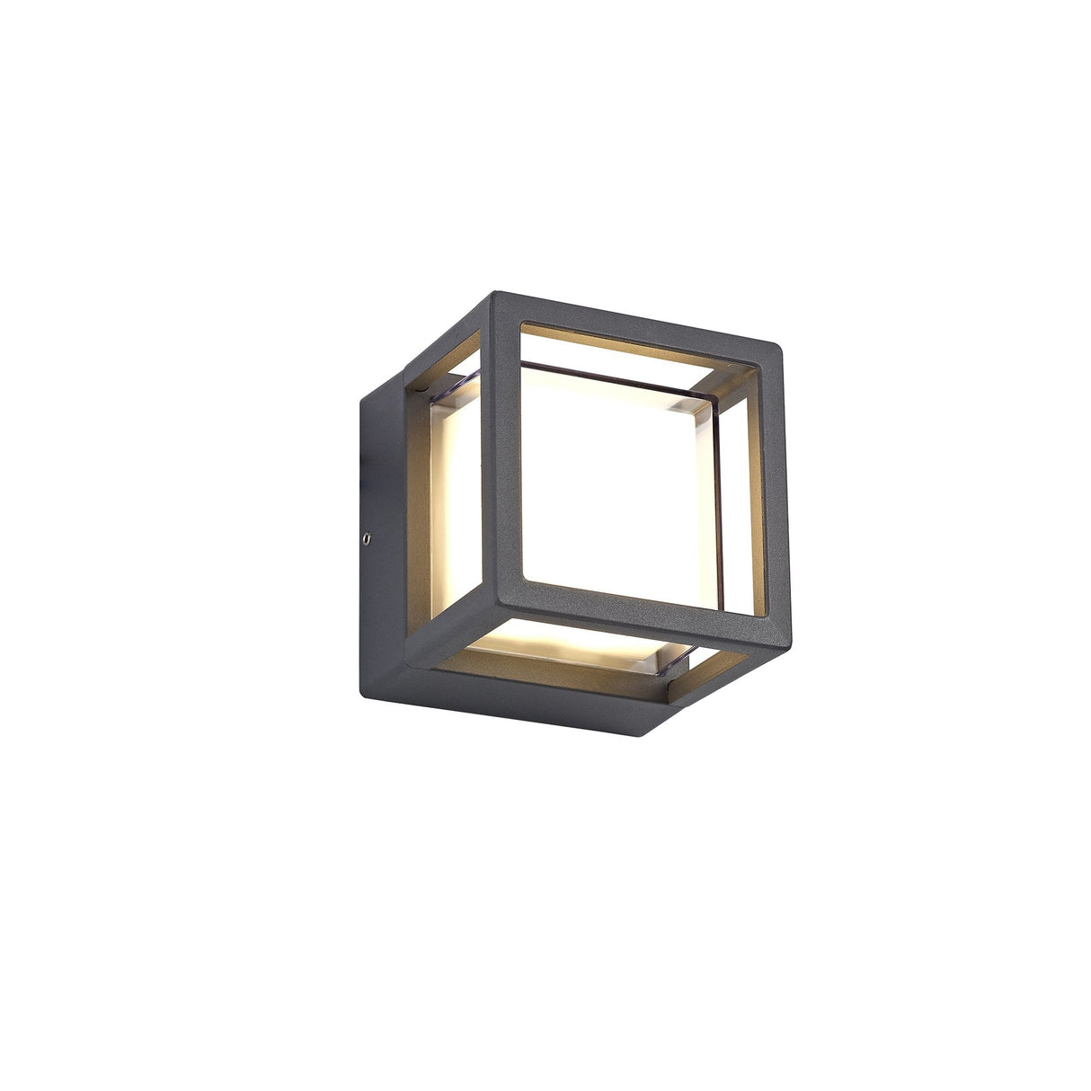 Modern Square LED Downlight, 6W, 3000K Warm White, 360lm, IP54, Anthracite Finish, 3-Year Warranty
