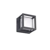 Modern Square LED Downlight, 6W, 3000K Warm White, 360lm, IP54, Anthracite Finish, 3-Year Warranty