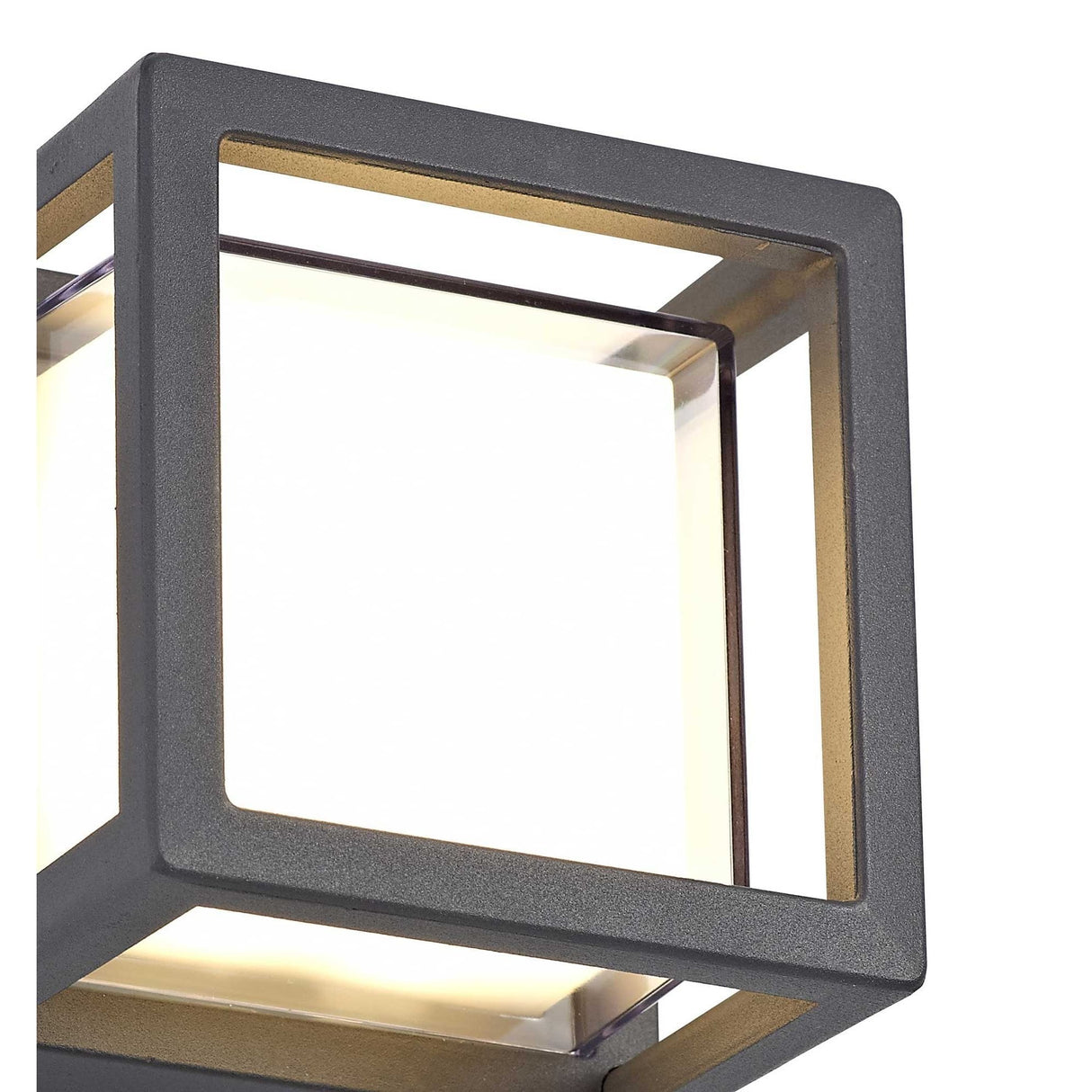 Modern Square LED Downlight, 6W, 3000K Warm White, 360lm, IP54, Anthracite Finish, 3-Year Warranty