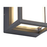 Modern Square LED Downlight, 6W, 3000K Warm White, 360lm, IP54, Anthracite Finish, 3-Year Warranty